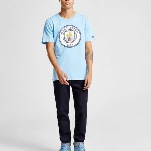 Nike Manchester City Fc Crest T-Shirt Sininen