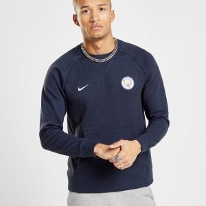 Nike Manchester City Fc Crew Sweatshirt Sininen