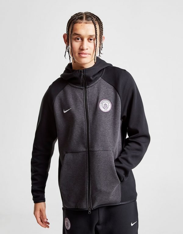 Nike Manchester City Fc Tech Hoodie Musta