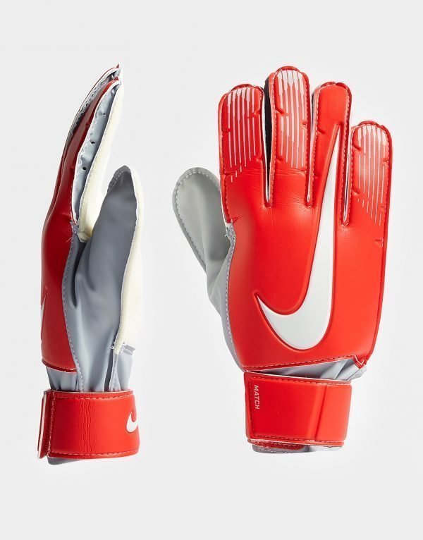 Nike Match Goalkeeper Gloves Maalivahdin Hanskat Punainen