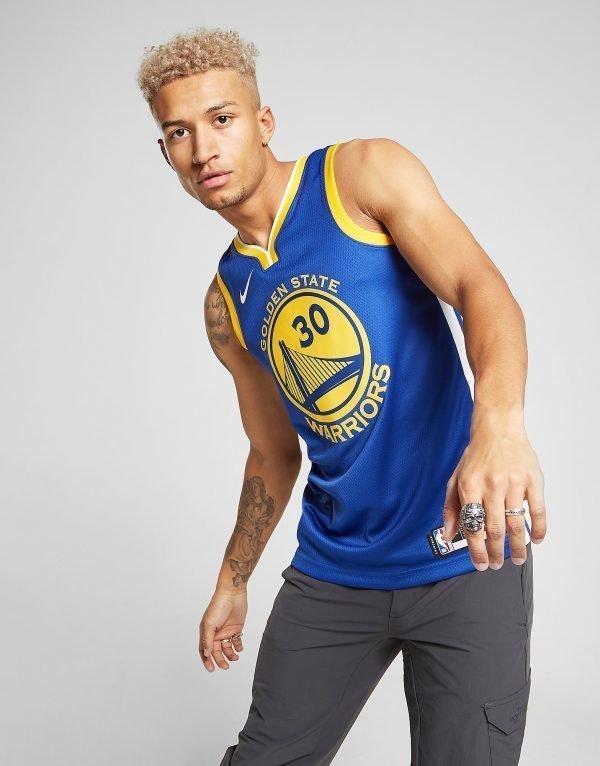 Nike Nba Golden State Warriors Curry Jersey Sininen
