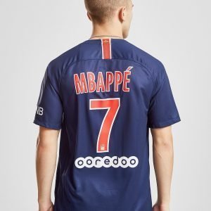 Nike Paris Saint-Germain 2018/19 Mbappe #7 Home Shirt Sininen
