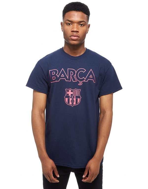 Official Team Barcelona Fc T-Shirt Sininen