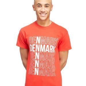 Official Team Denmark Flag T-Shirt Punainen