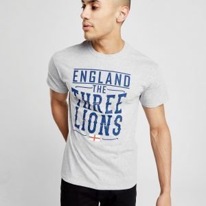 Official Team England Three Lions T-Shirt Harmaa