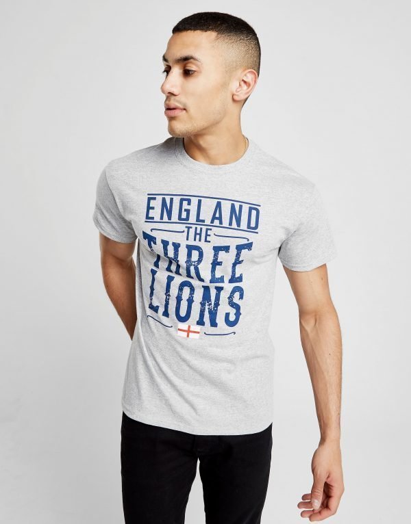 Official Team England Three Lions T-Shirt Harmaa