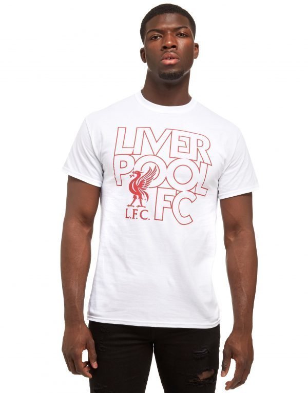 Official Team Liverpool Fc Liverbird T-Shirt Valkoinen