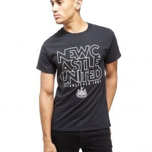 Official Team Newcastle United Est 1892 T-Shirt Musta