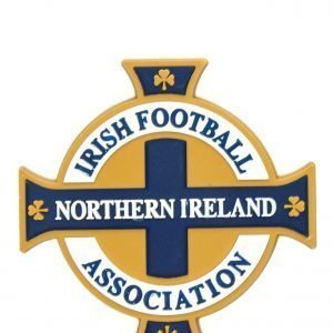 Official Team Northern Ireland 3d Crest Magnet Valkoinen