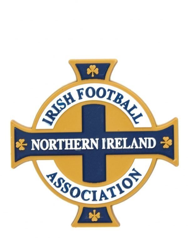 Official Team Northern Ireland 3d Crest Magnet Valkoinen