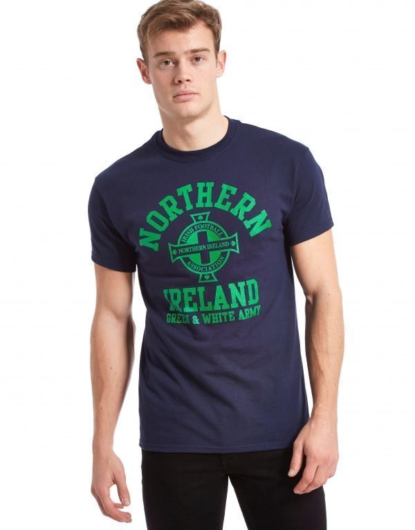 Official Team Northern Ireland Arch T-Shirt Laivastonsininen