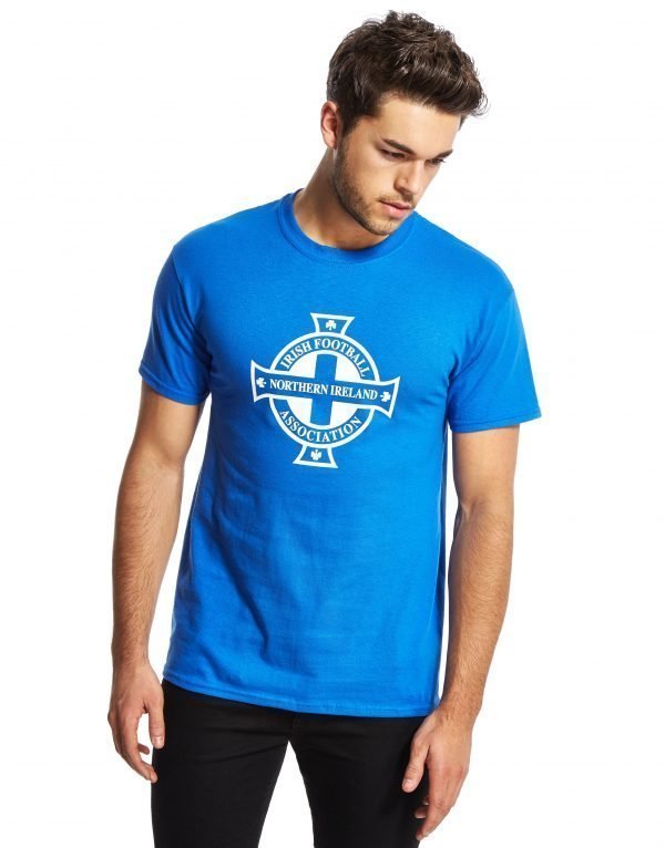 Official Team Northern Ireland Crest T-Shirt Royal Blue