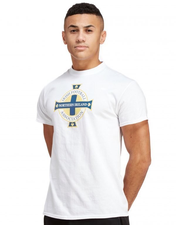 Official Team Northern Ireland Crest T-Shirt Valkoinen