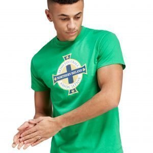 Official Team Northern Ireland Crest T-Shirt Vihreä