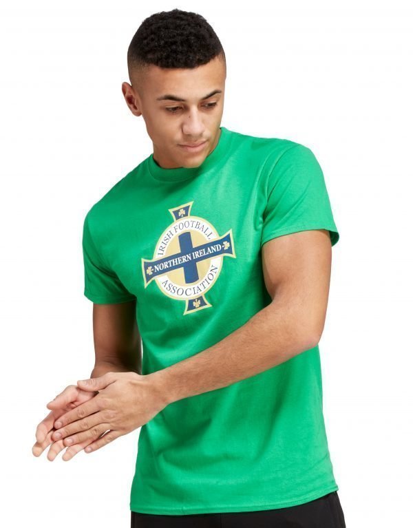 Official Team Northern Ireland Crest T-Shirt Vihreä