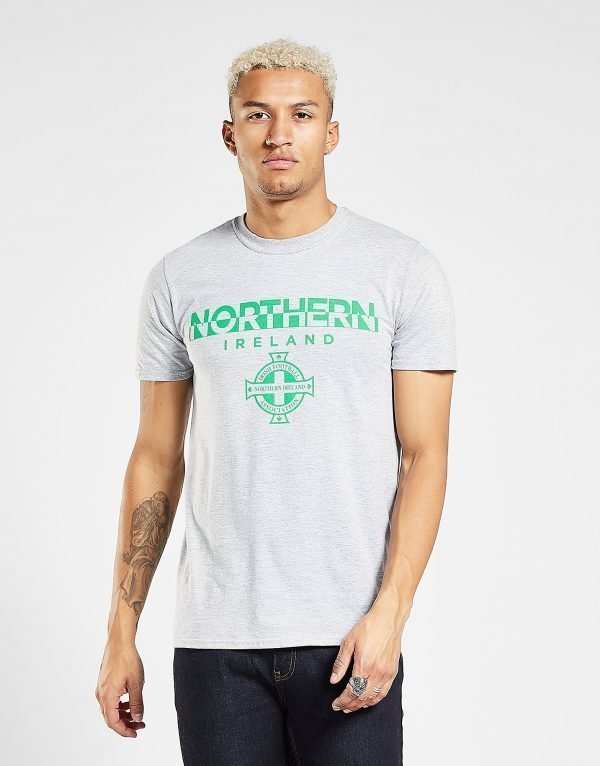 Official Team Northern Ireland Split T-Shirt Harmaa