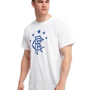 Official Team Rangers Fc Crest T-Shirt Valkoinen