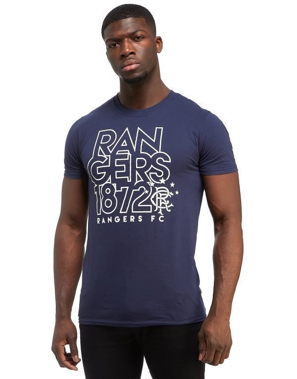 Official Team Rangers Fc Logo T-Shirt Sininen