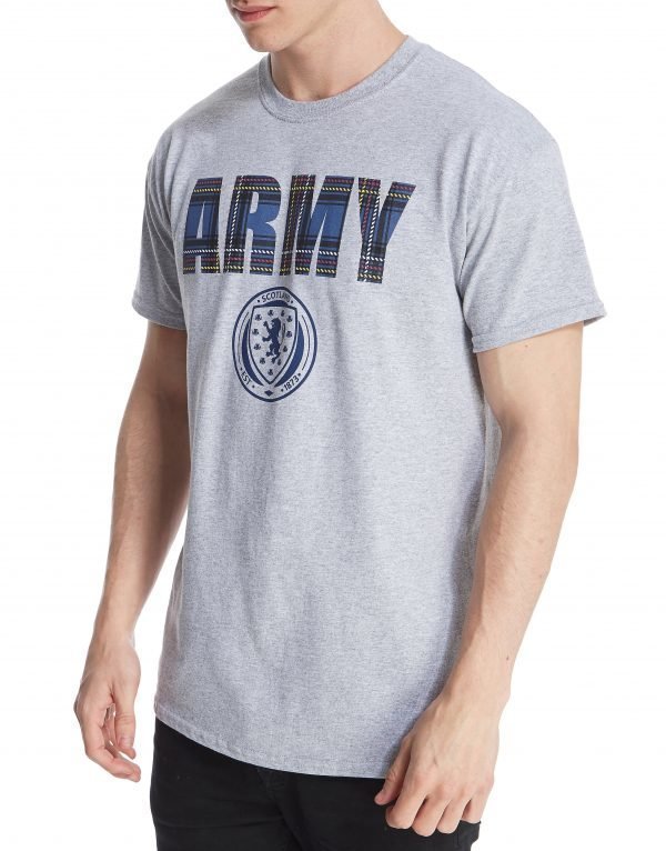 Official Team Scotland Army T-Shirt Grey Marl