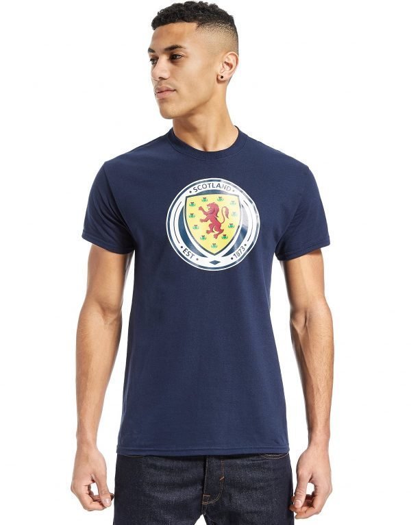 Official Team Scotland Fa Crest T-Shirt Laivastonsininen