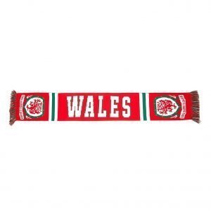 Official Team Wales Jacquard Scarf Punainen