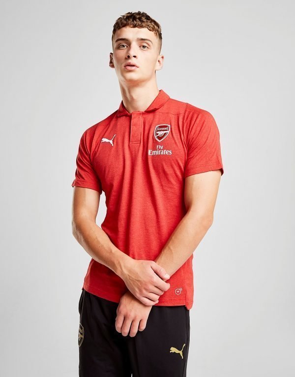 Puma Arsenal Fc Performance Polo Shirt Punainen