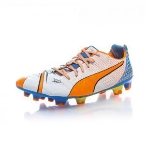 Puma Evopower 1.2 Pop Fg Jalkapallokengät Nurmelle Valkoinen / Oranssi