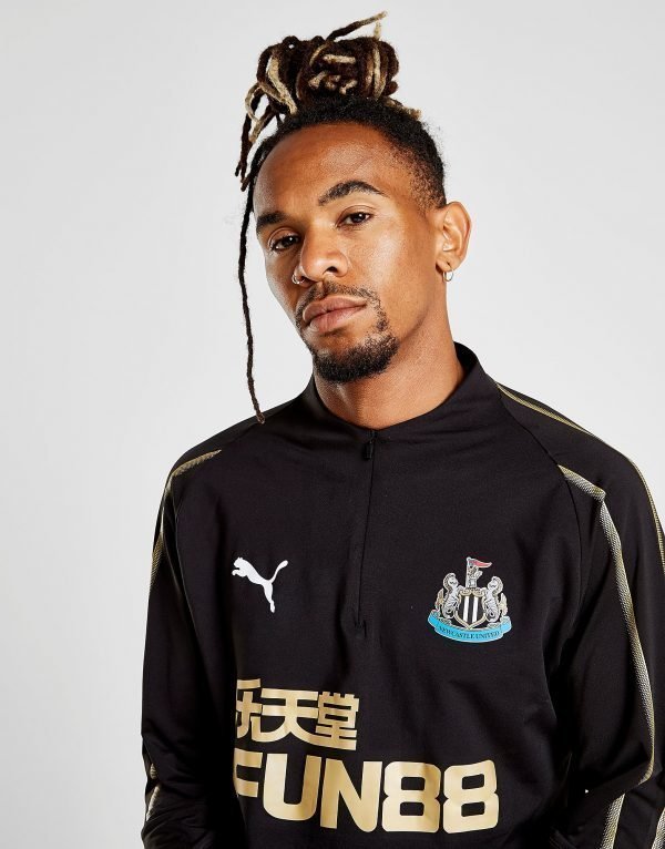 Puma Newcastle United Fc 1/4 Zip Top Musta