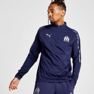 Puma Olympique Marseille 1/4 Zip Verryttelytakki Laivastonsininen