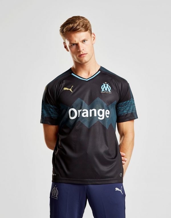 Puma Olympique Marseille 2018/19 Away Paita Musta