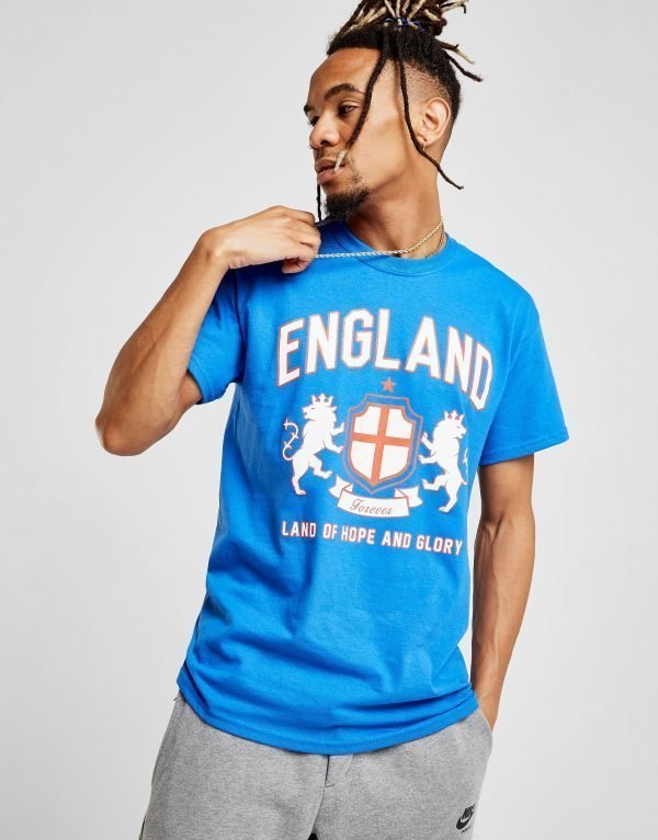 Source Lab England Crest T-Shirt Sininen