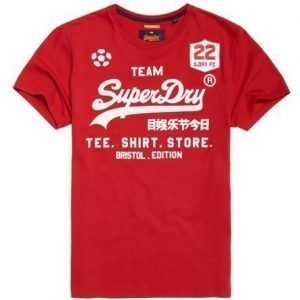 Superdry Klassinen Rajoitetun Erän Jalkapallopaita Punainen