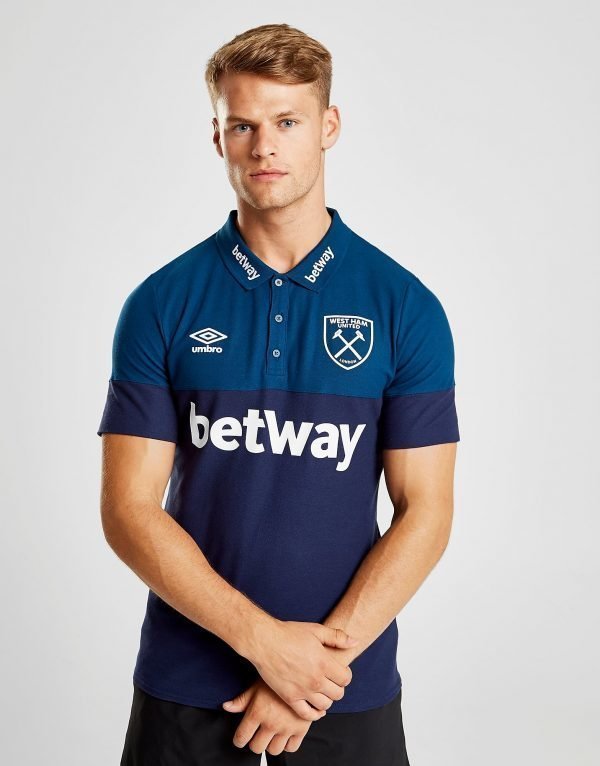 Umbro West Ham United Fc Polo Shirt Laivastonsininen