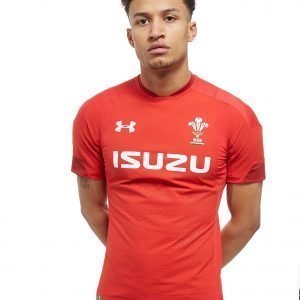 Under Armour Wales Ru 2017 / 18 Game Shirt Punainen
