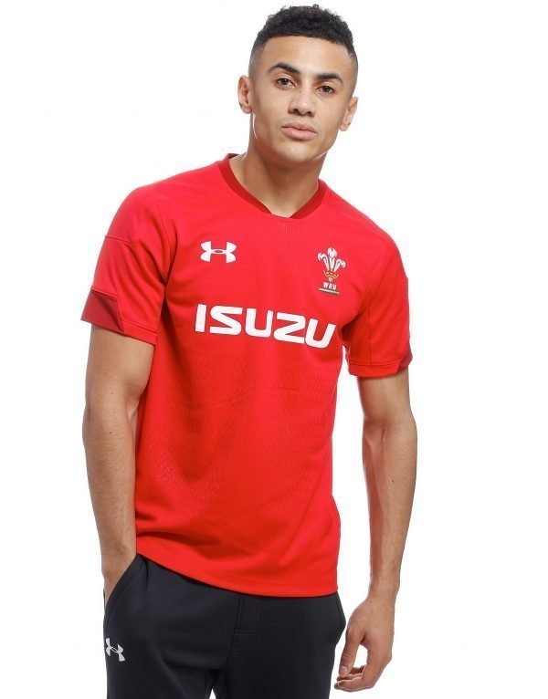 Under Armour Wales Ru 2017 / 18 Home Shirt Punainen